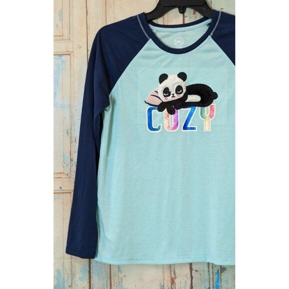 Wonder Nation Girls Size XXL 18 Mint Blue Long Sleeve Pullover T-Shirt - Picture 6 of 10